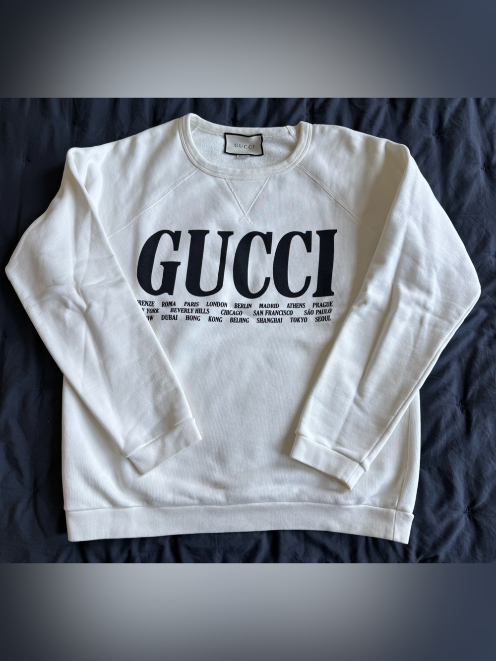 GUCCI MEN’S CITIES CREWNECK